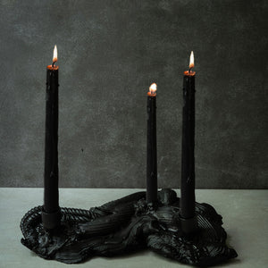 No. 5 Large Black Candleholder